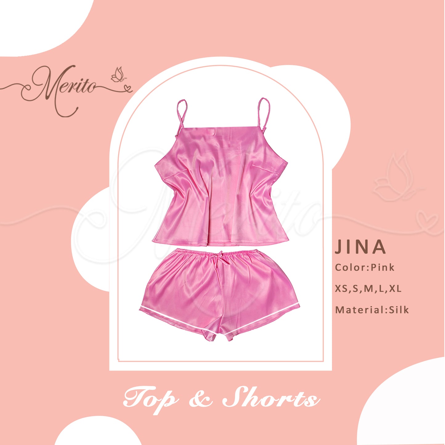 Silk Top & Shorts - Jina